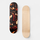 Red Black White Yellow  Persoonlijk Skateboard (Voorkant)