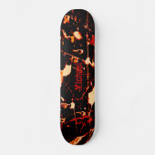 Red Black White Yellow  Persoonlijk Skateboard (Voorkant)