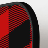 Red Black Wt Circle Monogram Buffalo Pset DIY BG2 Pickleball Paddle (Links Detail)