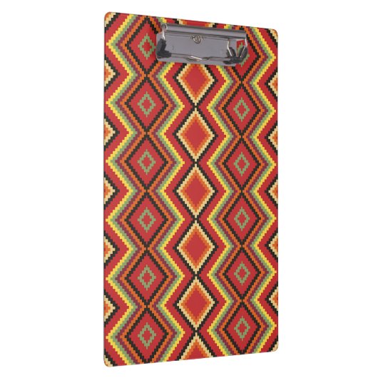 Red Black Yellow Native American Blanket Pattern Klembord (Rechts)