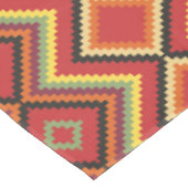Red Black Yellow Native American Blanket Pattern Tafelkleed (Gekanteld)