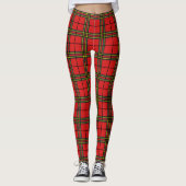 Red Black Yellow Tartan Leggings (Voorkant)