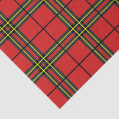 Red Black Yellow Tartan Tissuepapier (Detail)