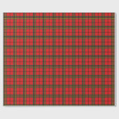 Red Black Yellow Tartan Wrapping Paper Cadeaupapier (Vlak)