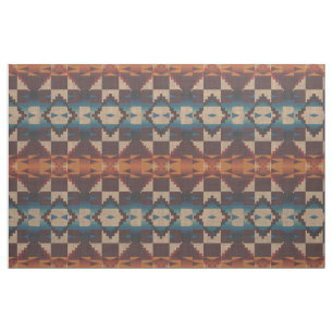 Red Blauwgroen Blue Taupe Brown Oranje Etnische lo Stof
