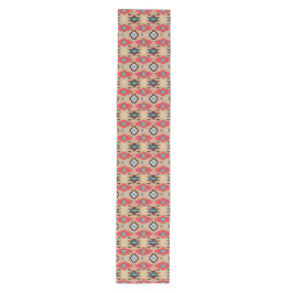 Red Blauwgroen Native American Vision Pattern Medium Tafelloper