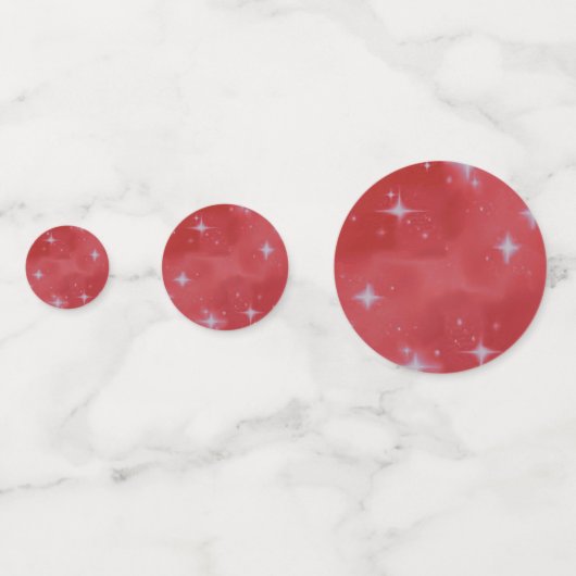 Red Bling Verjaardag Feesttafel Confetti (Achterkanten)