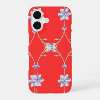 Rèd bloementelefoonhoesje iPhone 16 hoesje