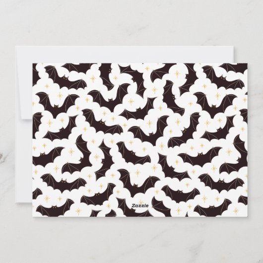 Red Blood Drives Happy Halloween Foto Feestdagenkaart (Achterkant)