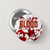 RED Blood Halloween Print Ronde Button 5,7 Cm (Voorkant /achterkant)