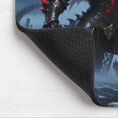 Red Blood Moon Black Dragon Fantasy Gaming Muismat (Hoek)