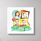 Red-Blooded, Two Fisted, All American Christmas Canvas Afdruk (Voorkant)