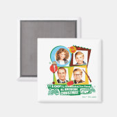 Red-Blooded, Two Fisted, All American Christmas Magneet (Voorkant / Achterkant)