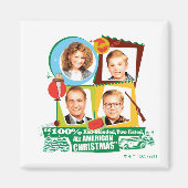 Red-Blooded, Two Fisted, All American Christmas Magneet (Voorkant)