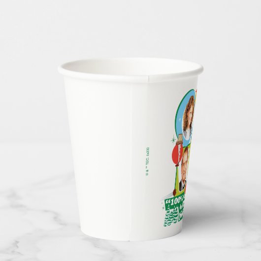 Red-Blooded, Two Fisted, All American Christmas Papieren Bekers (Rechts)