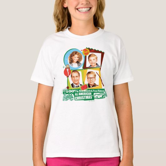 Red-Blooded, Two Fisted, All American Christmas T-shirt (Voorkant)