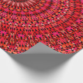 Red Bloom Garden Mandala Cadeaupapier (Hoek)