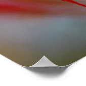 "Red Bloom", maanblad Poster (Hoek)