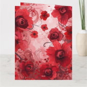Red Bloom Symphony Kaart (Achterkant)