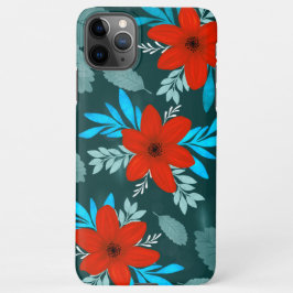 Red Blossom bloemen iphone cover 11Pro Max Hoesje