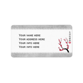 Red blossom delight "Gift of life" Etiket