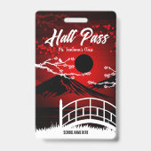 Red Blossom Hall Pass Badge (Achterkant)