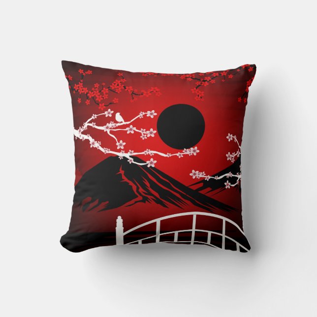 Red Blossom Kussen (Voorkant)