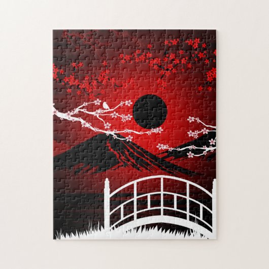 Red Blossom Legpuzzel (Verticaal)