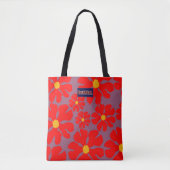 Red Blossom Modern Designer Bag Online kopen Tote Bag (Voorkant)