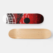 Red Blossom Persoonlijk Skateboard (Horizontaal)