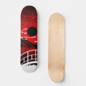 Red Blossom Persoonlijk Skateboard (Voorkant)