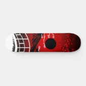 Red Blossom  Persoonlijk Skateboard (Horizontaal)