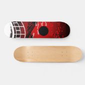 Red Blossom  Persoonlijk Skateboard (Horizontaal)