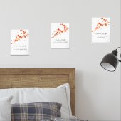 Red Blossom Ramadan Wall Art – Dua Set  (Slaapkamer)