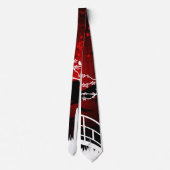 Red Blossom Stropdas (Achterkant)