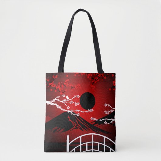 Red Blossom Tote Bag (Voorkant)