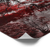 Red Blossom Tree Poster (Hoek)