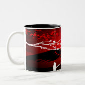 Red Blossom Tweekleurige Koffiemok (Links)