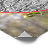 Red Blossoms Lijst Creëer Je eigen foto Poster (Hoek)