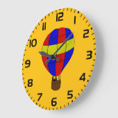 Red Blue and Yellow Hot Air Balloon Grote Klok (Hoek)