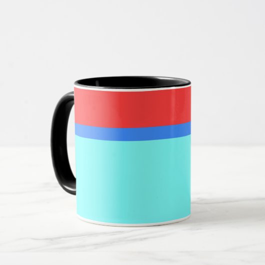 RED BLUE AQUA STRIPE MOK (Voorkant links)