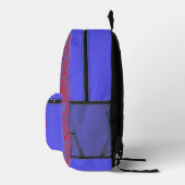 Red-Blue Arc Custom Monogram Bedrukte Rugzak (Rechts)