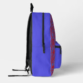 Red-Blue Arc Custom Monogram Bedrukte Rugzak (Links)