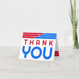 Red & Blue Bars Afstuderen Bedankt