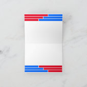 Red & Blue Bars Afstuderen Bedankt (Binnen)