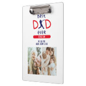 Red Blue Best Pap ooit Baseball Photo Fathers Day Klembord (Links)