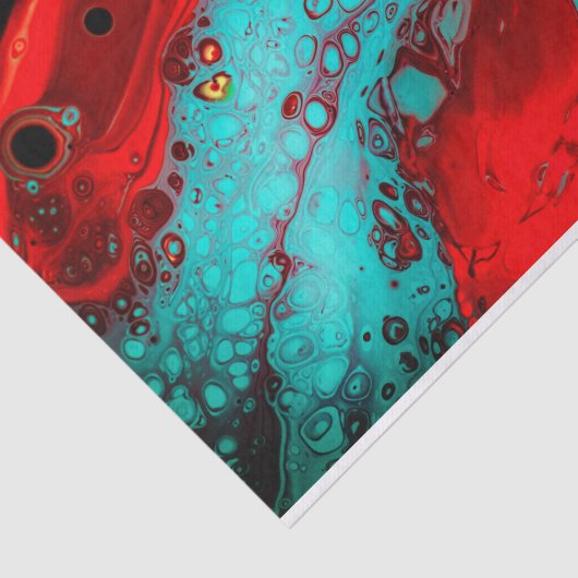 Red Blue Black Abstract, ontkoppelingspagina, bagg Tissuepapier (Detail)