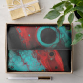 Red Blue Black Abstract, ontkoppelingspagina, bagg Tissuepapier (Geschenk)