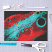 Red Blue Black Abstract, ontkoppelingspagina, bagg Tissuepapier (Craft)