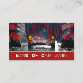 Red & Blue Car Wash, Cleaning Service Visitekaartje (Voorkant)